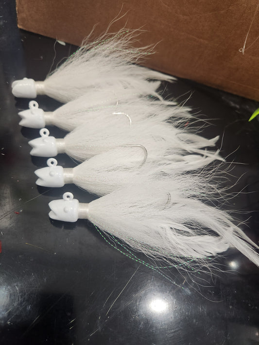 smailing bill white custom with feathers and flash